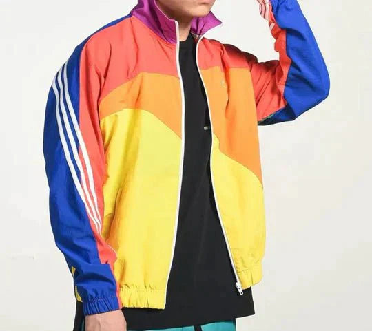 WW | Windbreaker Jacket Lightweight Zip-up Retro 90s Style Soft Lining Casual Wear
