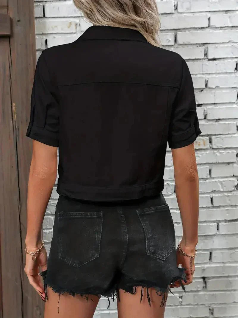 WW | Jack Kurze Ärmel Denim Jacke