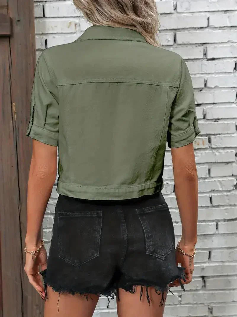 WW | Jack Kurze Ärmel Denim Jacke