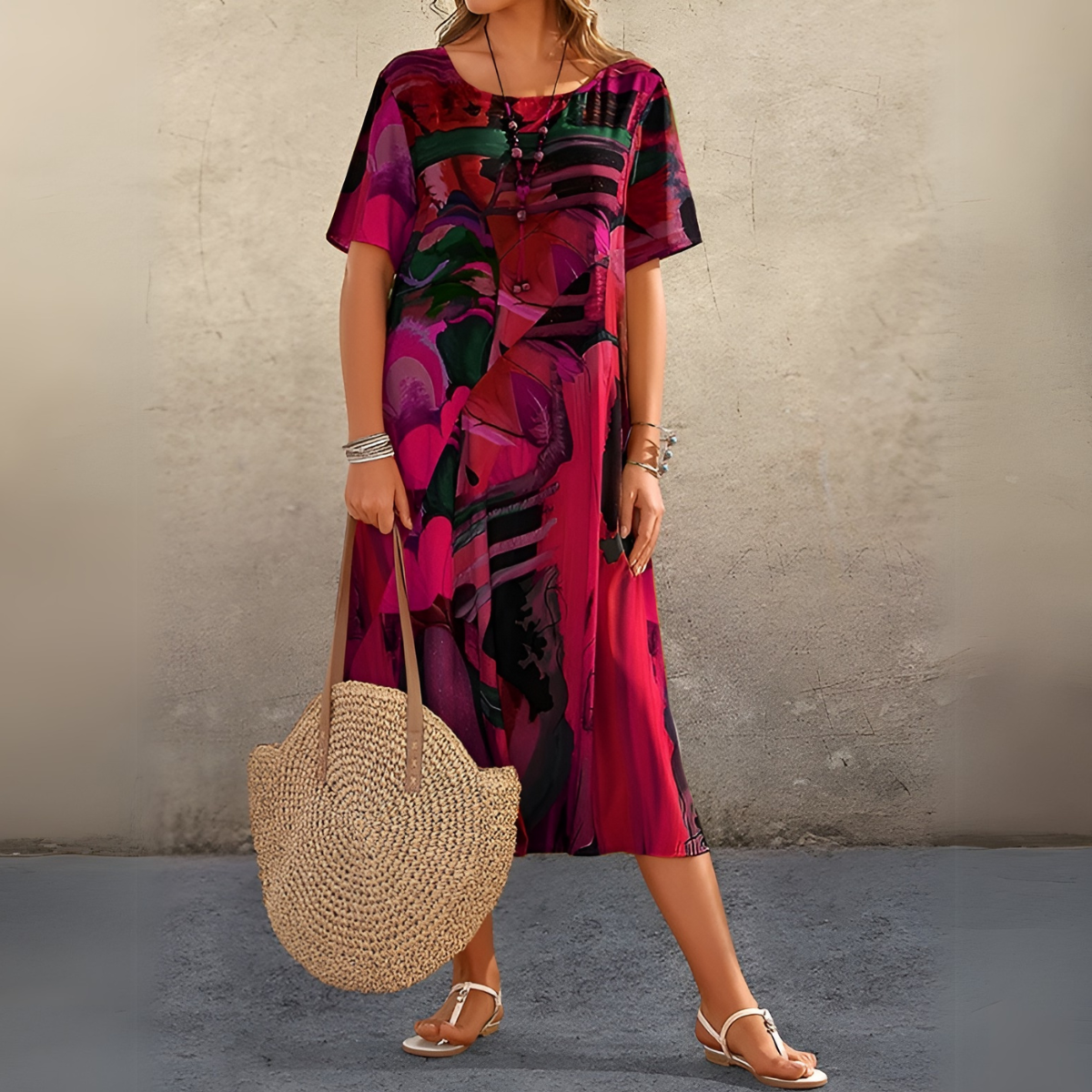 Joelle | Flowing and elegant floral dress