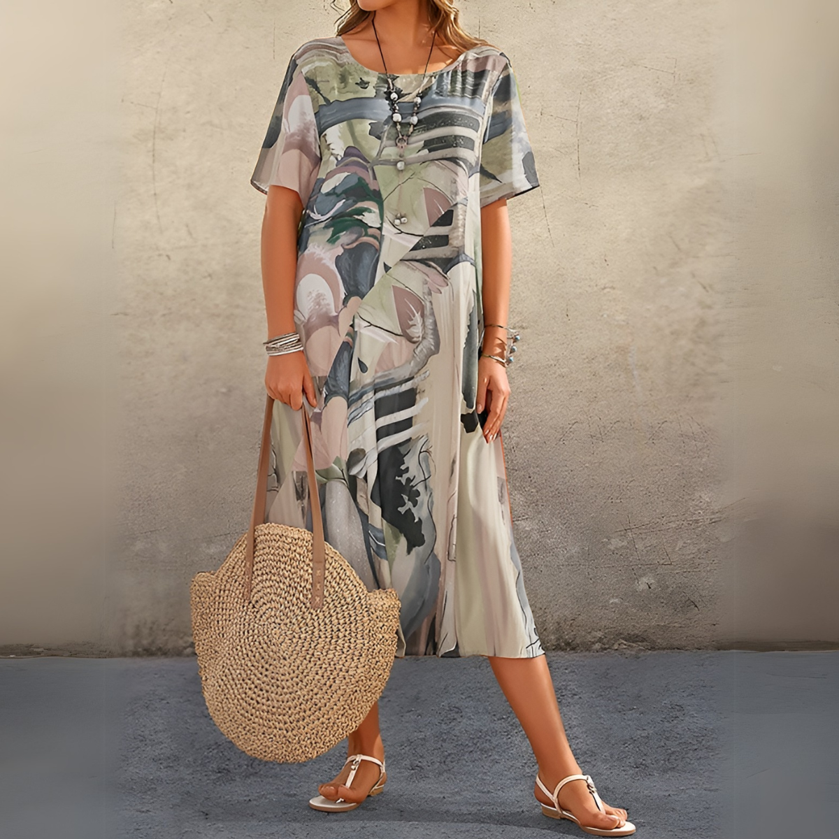 Joelle | Flowing and elegant floral dress