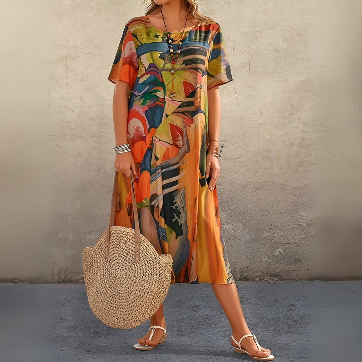 Joelle | Flowing and elegant floral dress