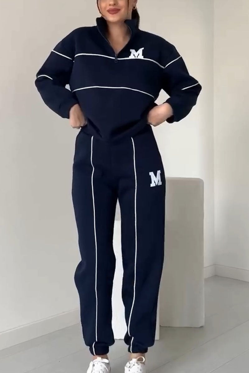 WW | Zweiteiler Set - Pullover & Hose - Weich & Bequem - Baumwollmischung für Herbst & Winter