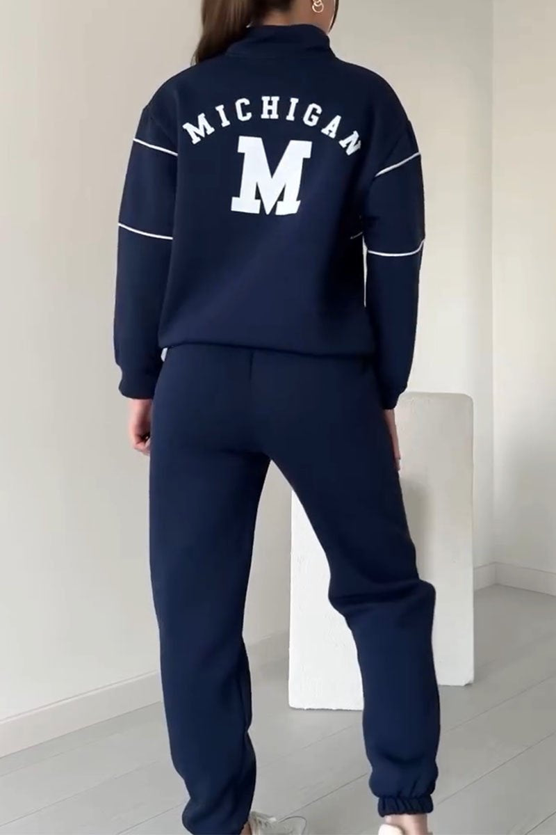 WW | Zweiteiler Set - Pullover & Hose - Weich & Bequem - Baumwollmischung für Herbst & Winter
