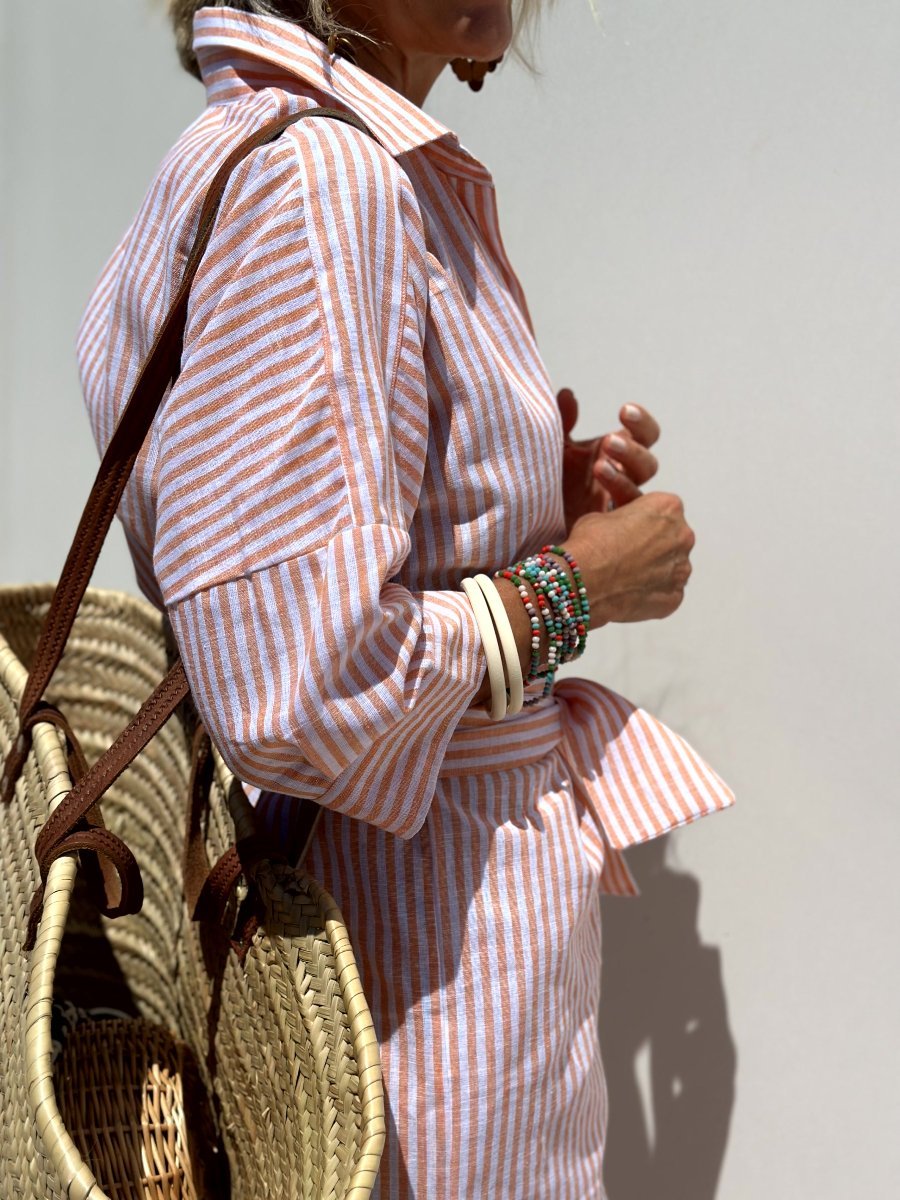 Colen – Classic Striped Shirt Dress