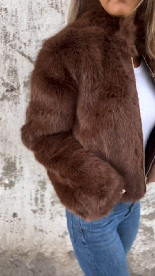 WW | Wintermantel für Damen Beige Warm und Bequem
