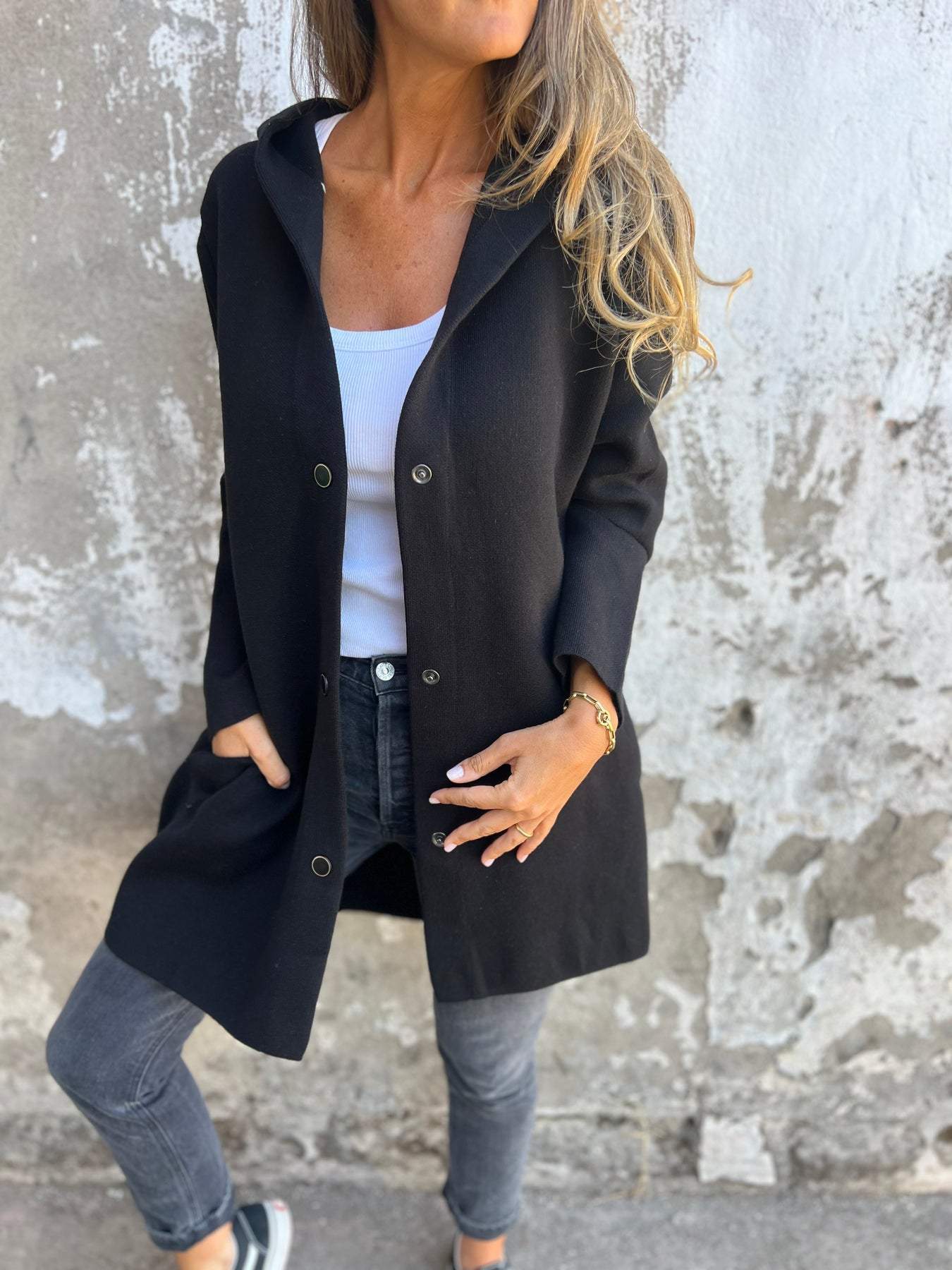 WW | Lange stilvolle Jacke für Frauen