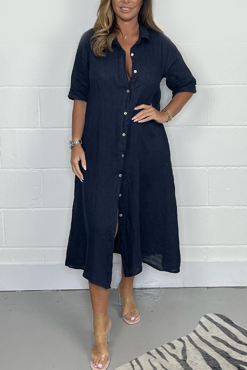 WW | Leinen Hemdkleid