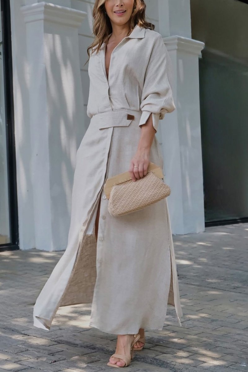 Wiola™ | Fließendes langes Kleid