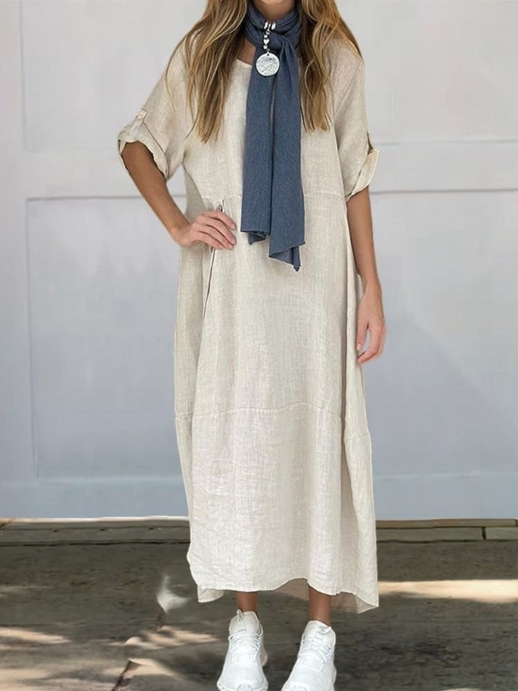 WW | Leinen Baumwolle Kleid