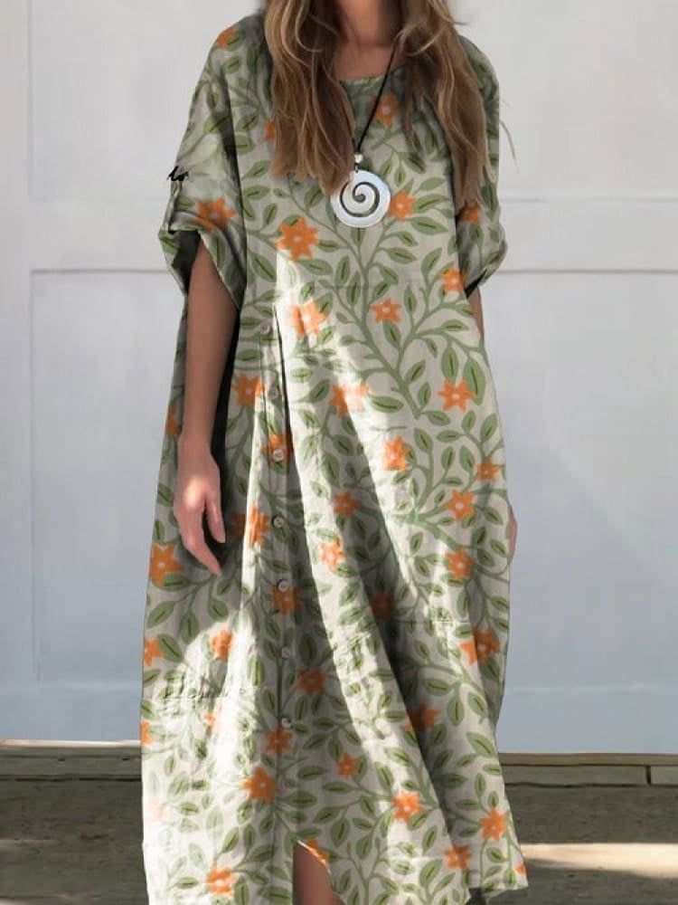 WW | Leinen Baumwolle Kleid