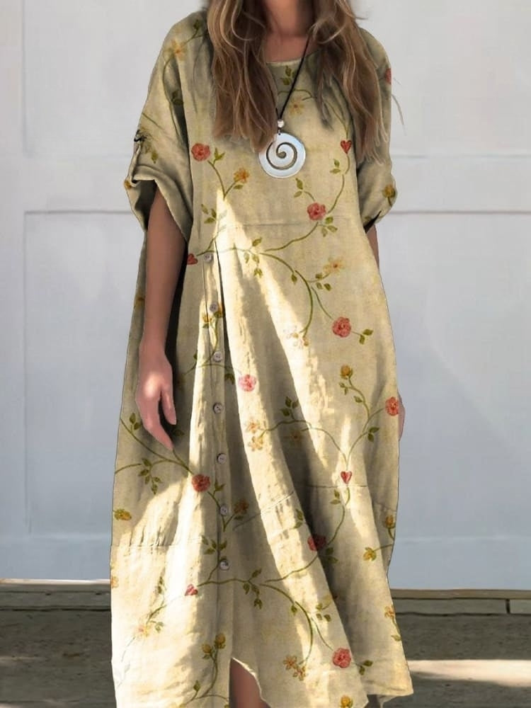 WW | Leinen Baumwolle Kleid