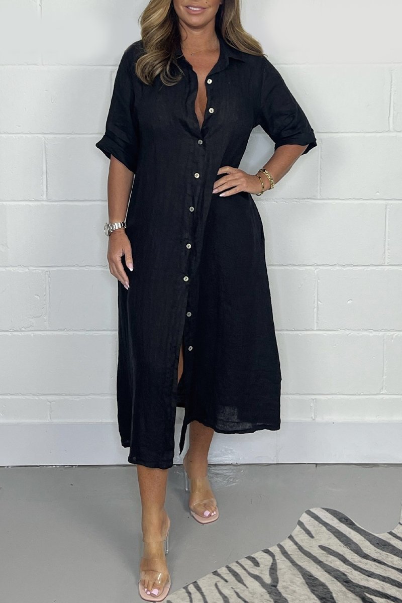 WW | Leinen Hemdkleid