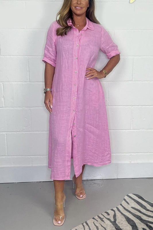 WW | Linen Shirt Dress