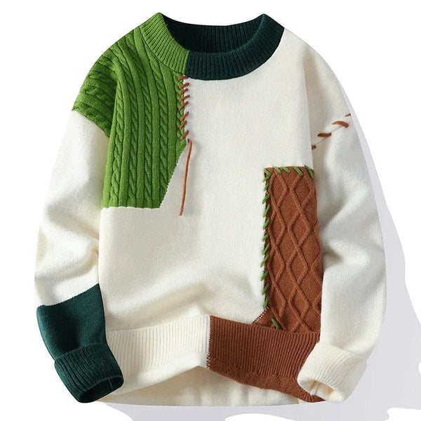 WW | Sweater with patchwork design