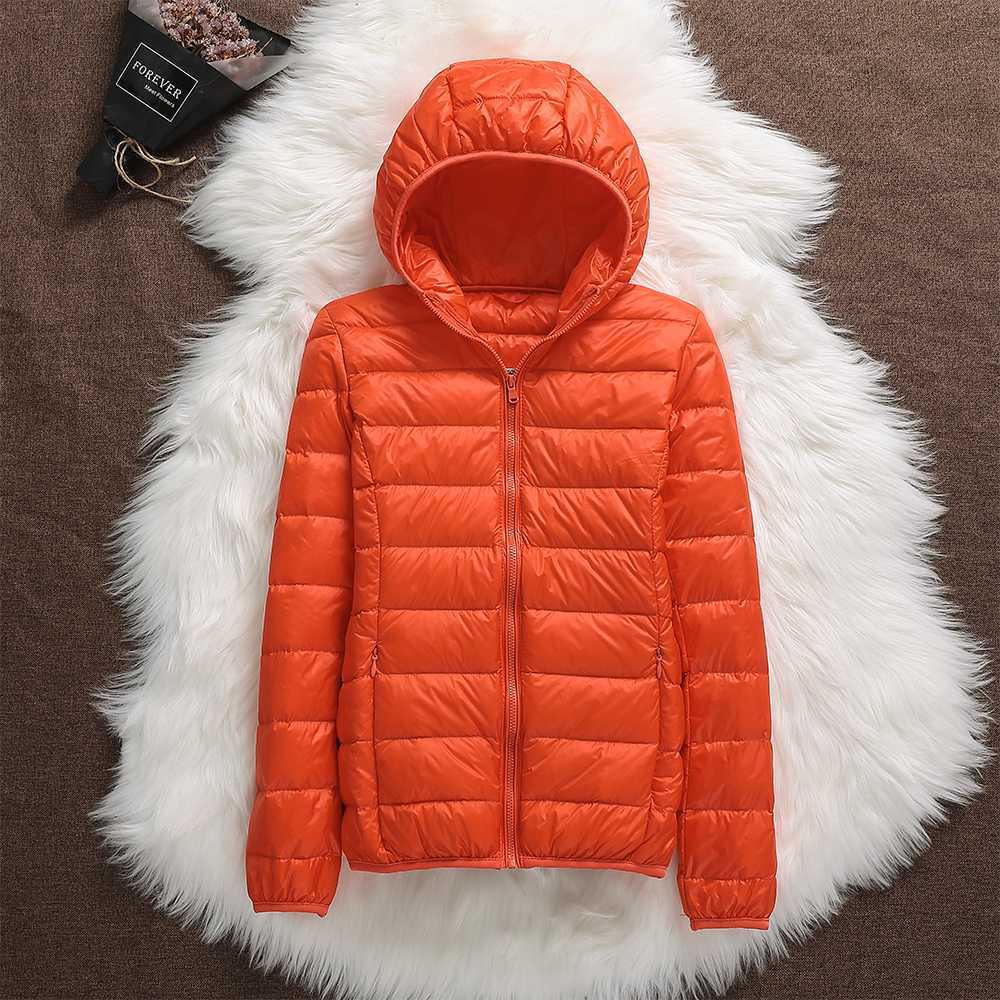 WW | Damen Kurze Winter Daunenjacke - Mit Kapuze