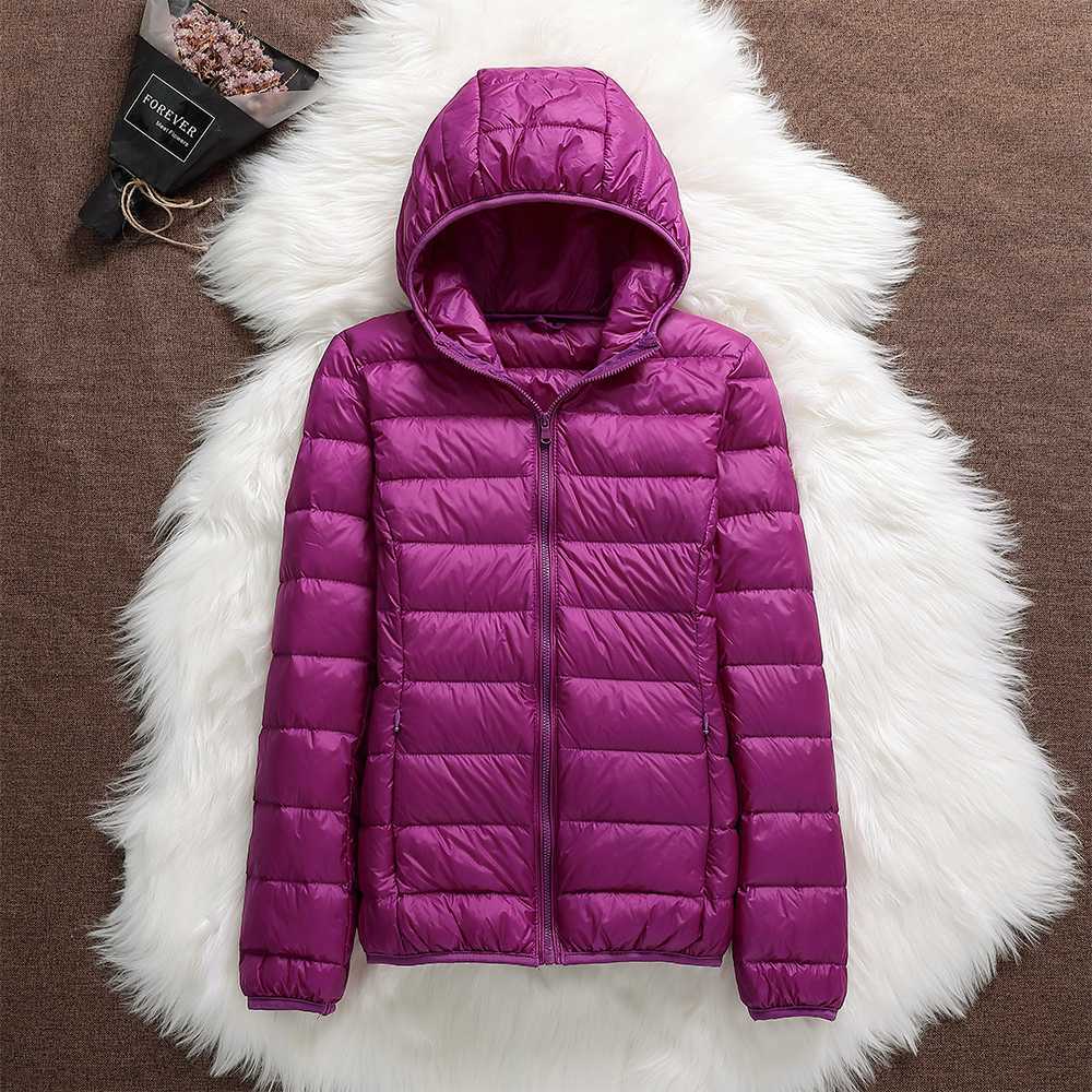 WW | Damen Kurze Winter Daunenjacke - Mit Kapuze