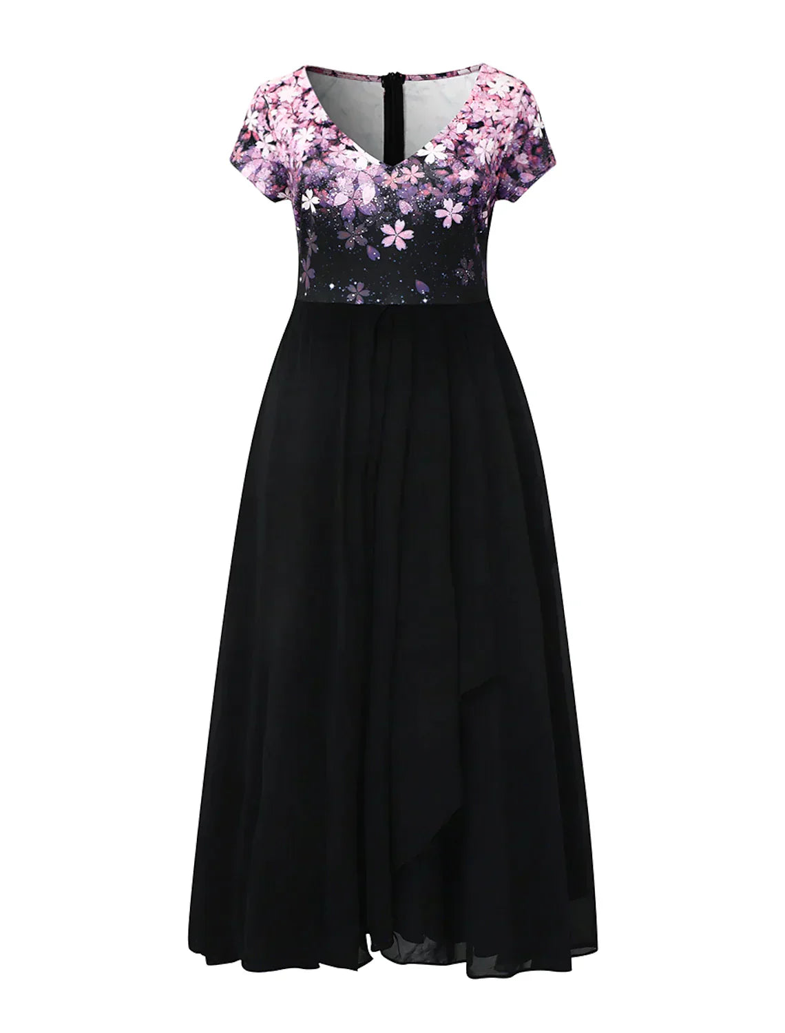 WW | Elegantes Midi Kleid mit Blumen-Spitze