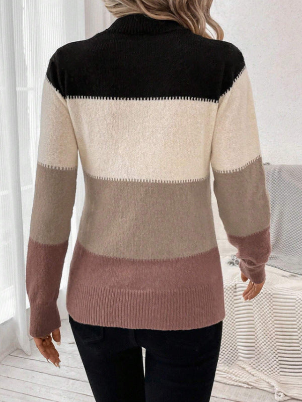WW | Zeitloser Kontrast Strickpullover