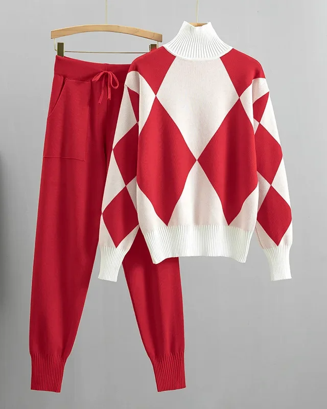 WW | Argyle Strick Set