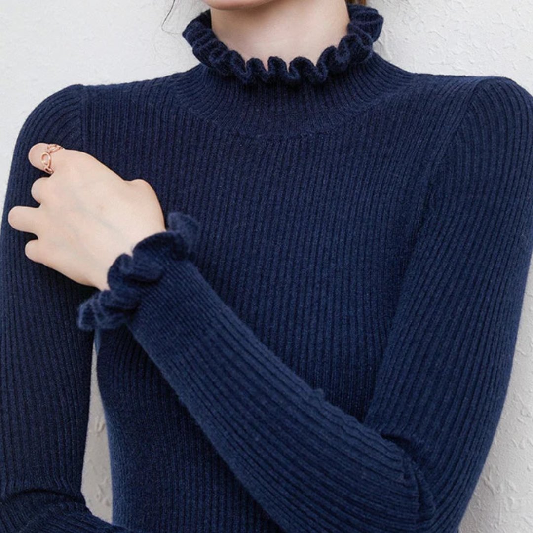 WW | Pullover aus Strick für Frauen mit Kragen