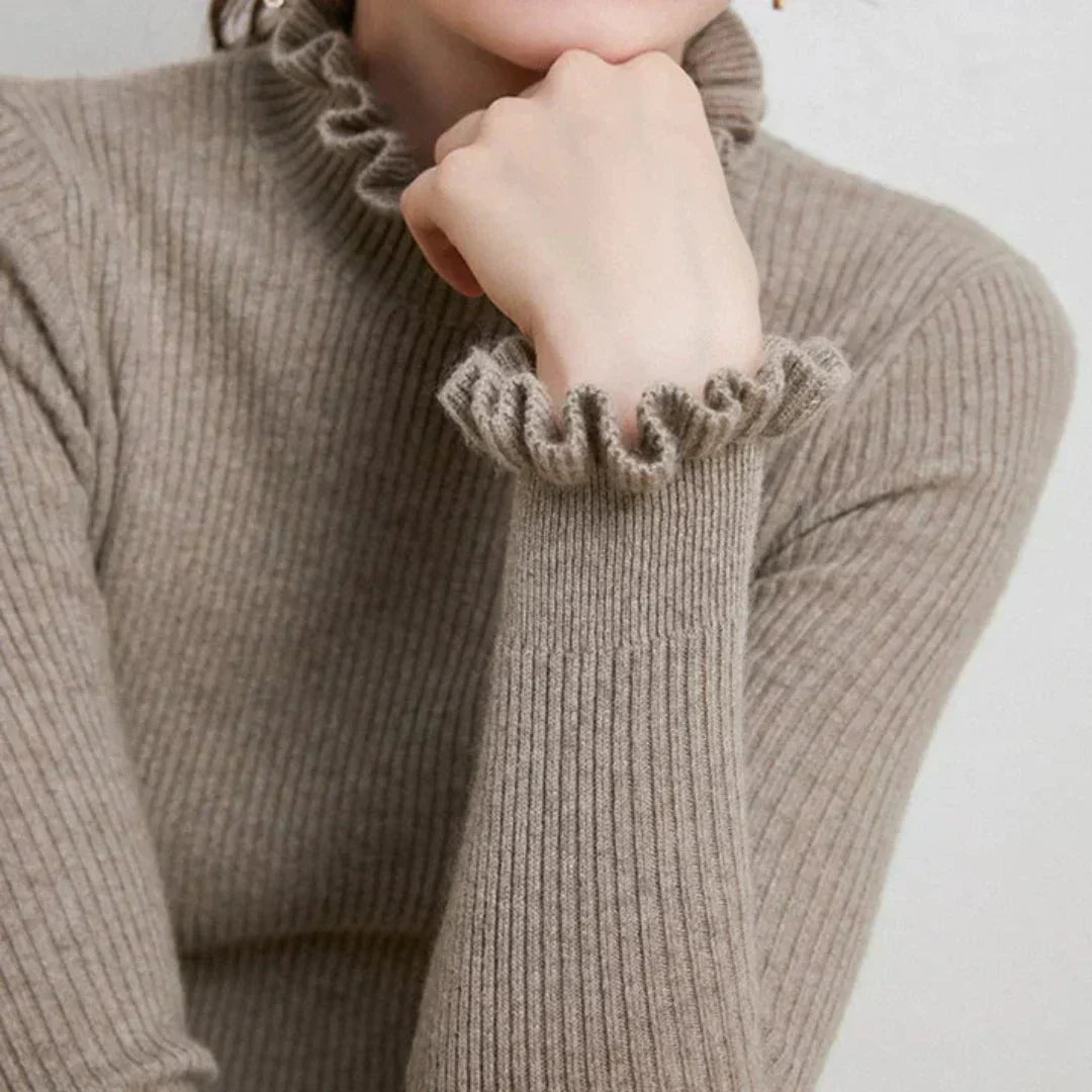 WW | Pullover aus Strick für Frauen mit Kragen