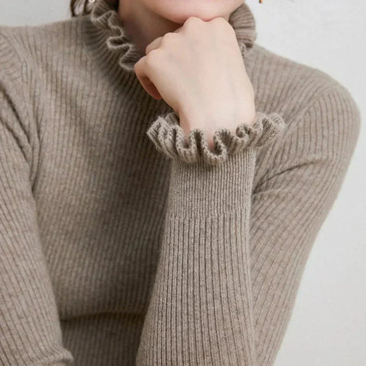 WW | Pullover aus Strick für Frauen mit Kragen