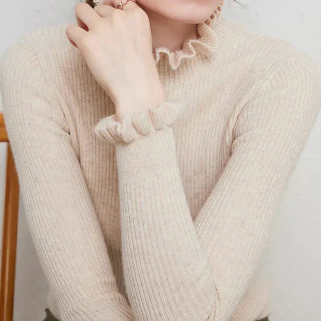 WW | Pullover aus Strick für Frauen mit Kragen