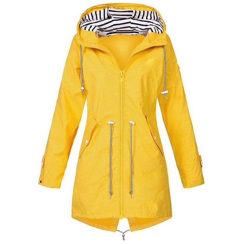 WW | Women's Rain Jacket with Striped Hood
