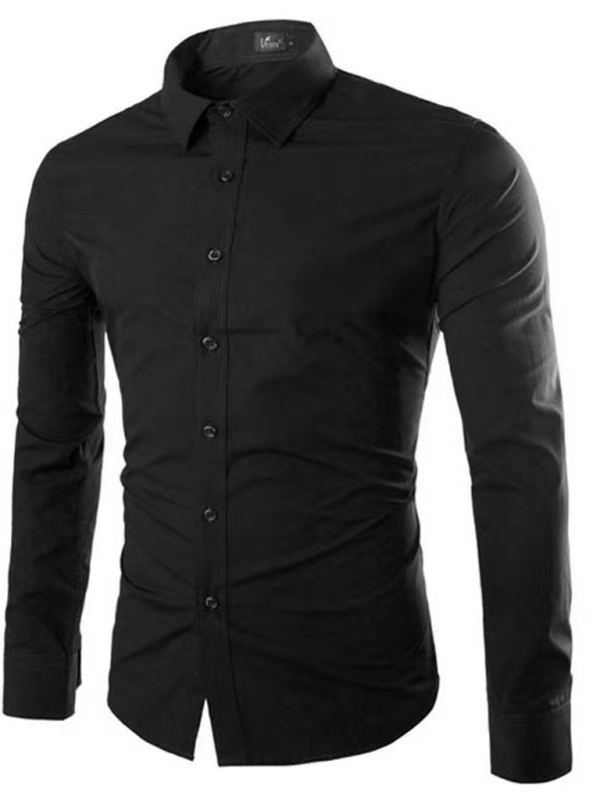 WW | Casual Iron-Free Slim Fit Men's Shirt