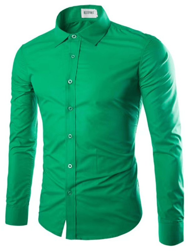 WW | Casual Iron-Free Slim Fit Men's Shirt
