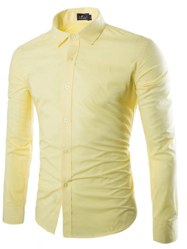 WW | Casual Iron-Free Slim Fit Men's Shirt