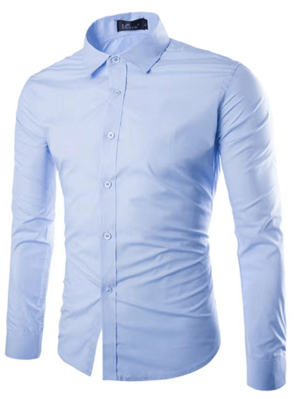 WW | Casual Iron-Free Slim Fit Men's Shirt