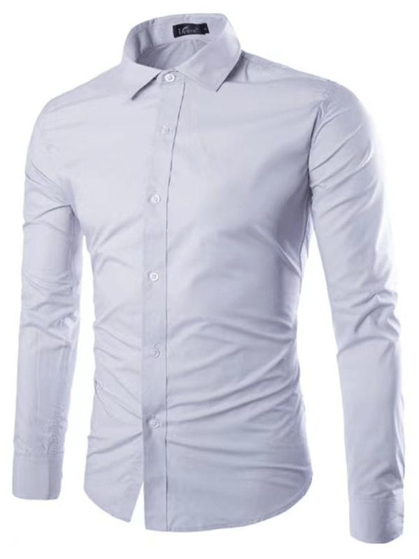 WW | Casual Iron-Free Slim Fit Men's Shirt