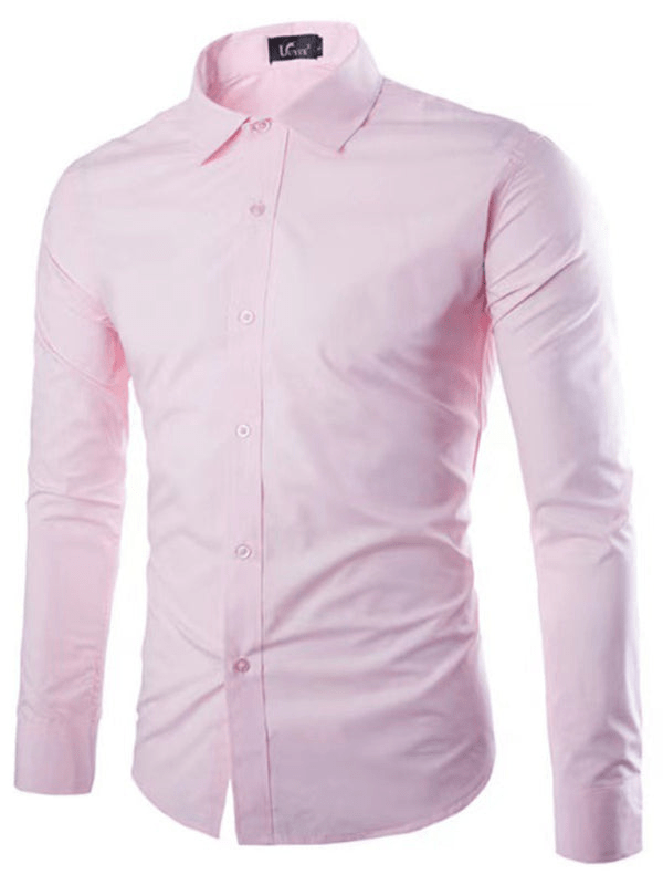 WW | Casual Iron-Free Slim Fit Men's Shirt