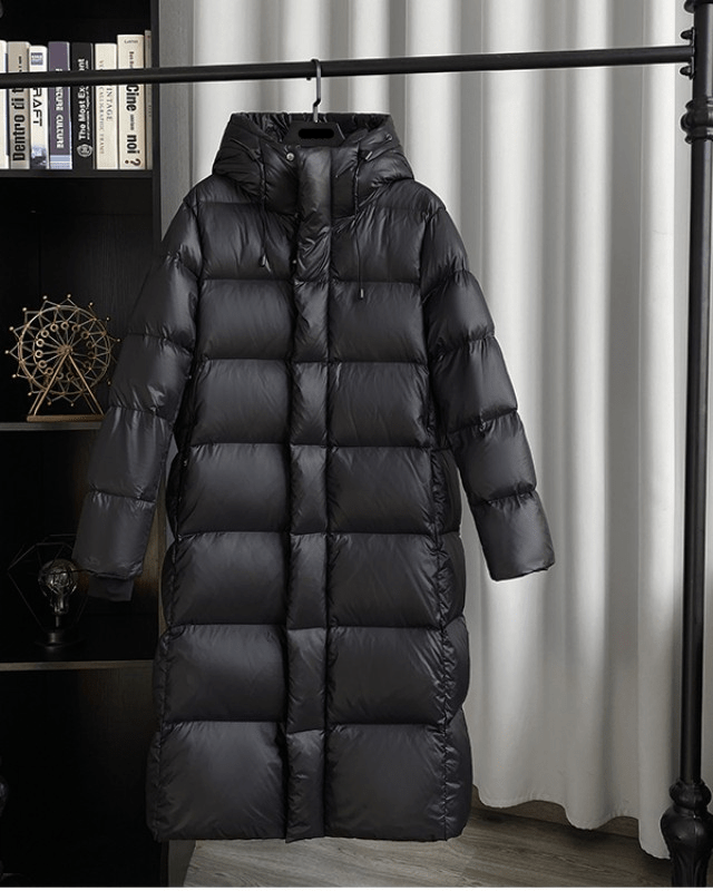 WW | Langer Puffer Mantel - Ultra-Warm & Winddicht - Mit Kapuze - Winteroberbekleidung