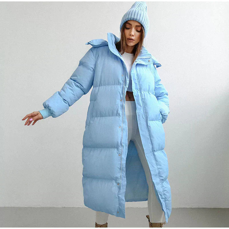 WW | Lange gepolsterte Winterjacke für Frauen