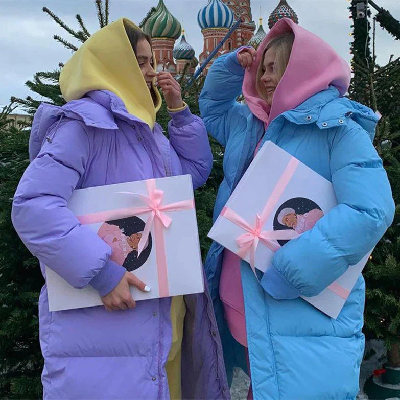 WW | Lange gepolsterte Winterjacke für Frauen