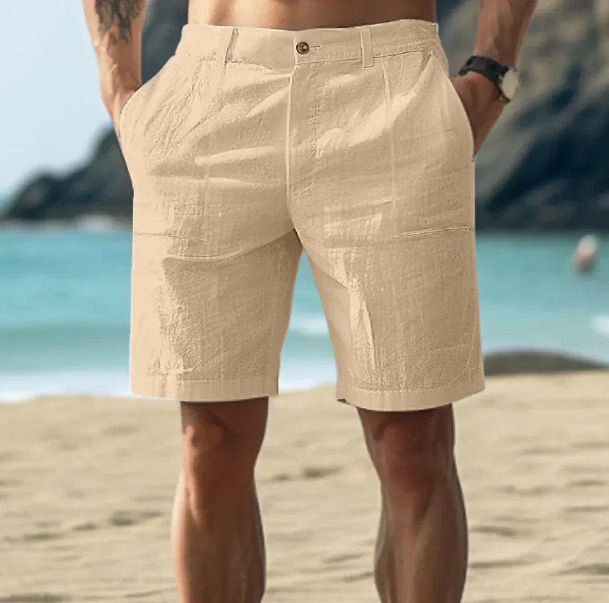 WW | Men's Linen Shorts For Relaxed Summer Days Breathable, Comfortable & Stylish