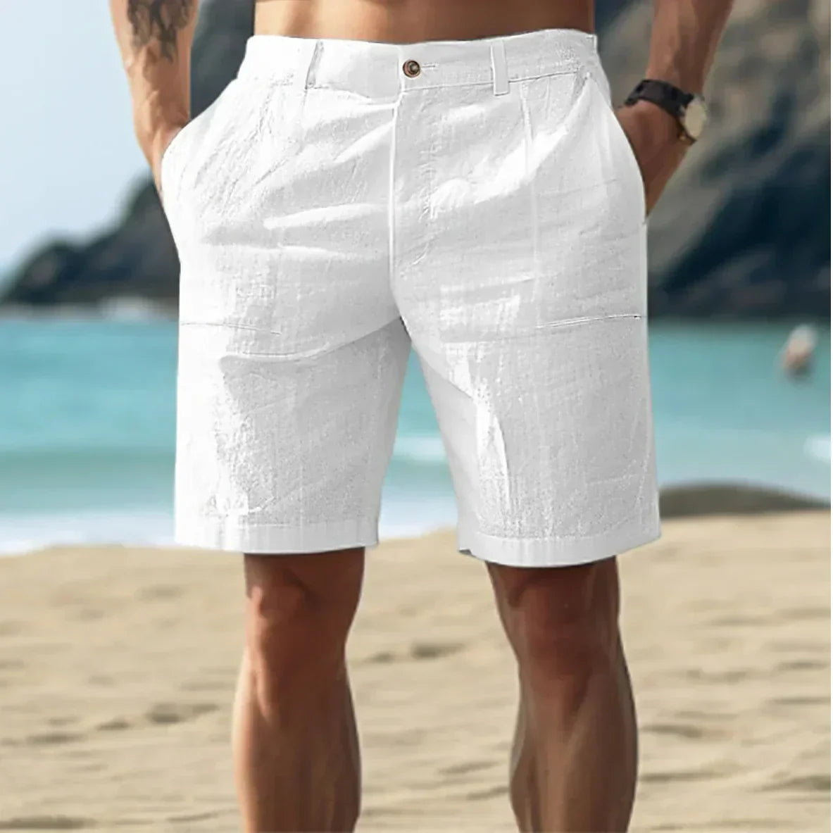 WW | Men's Linen Shorts For Relaxed Summer Days Breathable, Comfortable & Stylish