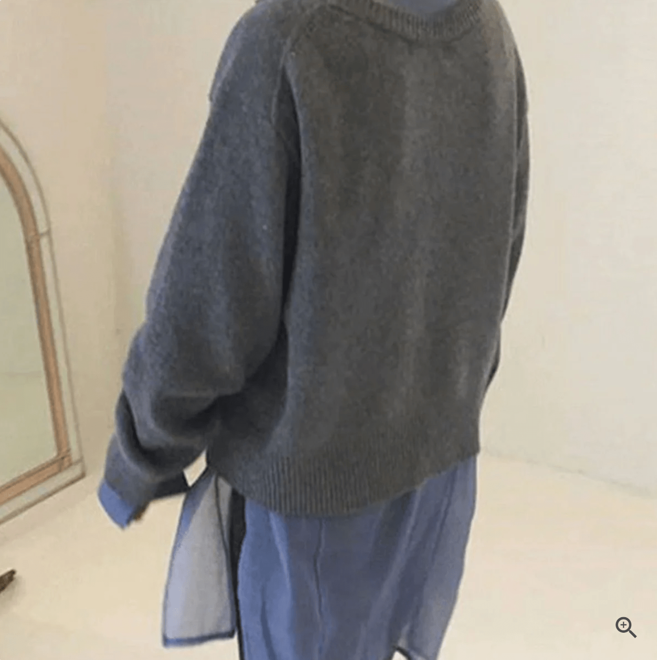 WW | Asymmetric Cardigan Soft Wool Elegant Casual