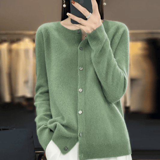 WW | Weicher Wolle Cardigan mit Knöpfen & Eleganter Komfort und Stil