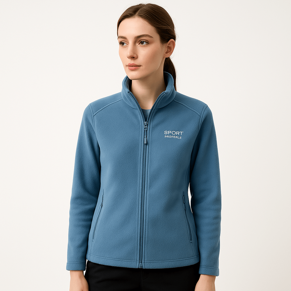 WW | Sportliche warme und weiche Fleecejacke mit Reißverschluss
