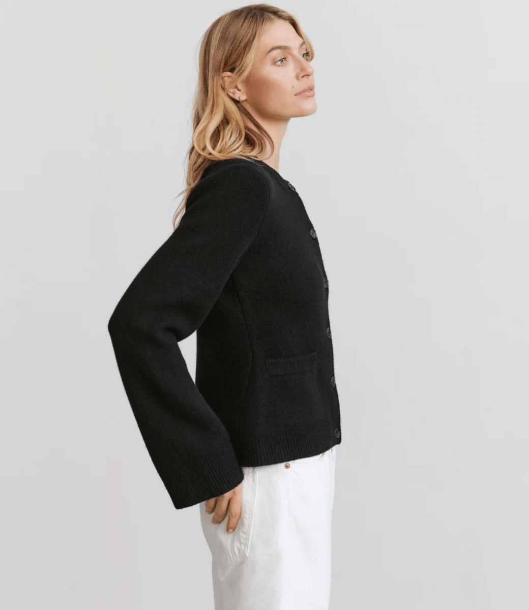 WW | Beige A-Line Jacket Elegant Buttons Chic & Minimalist