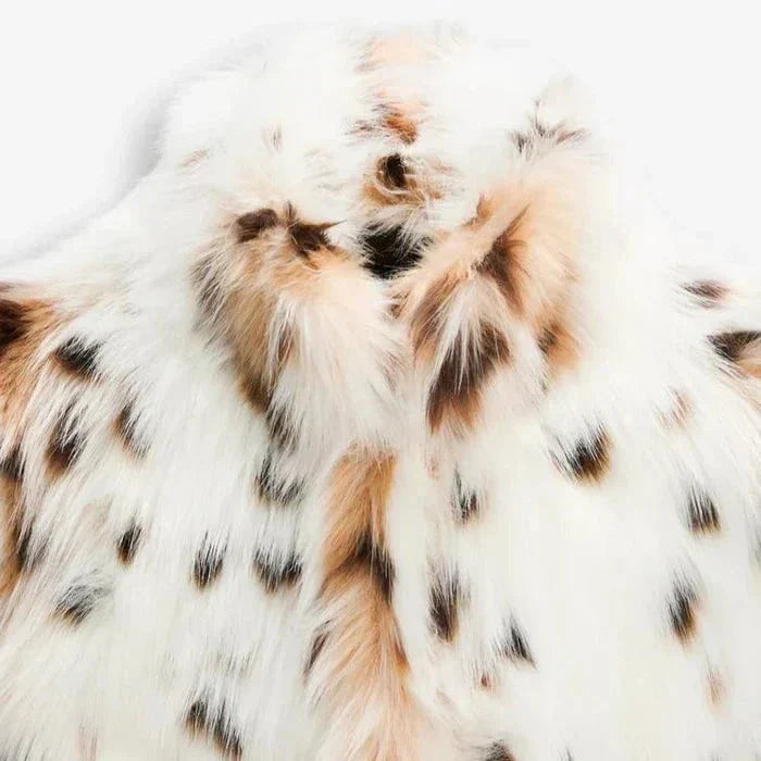WW | Printed Faux Fur Vest Elegance Warmth and Style