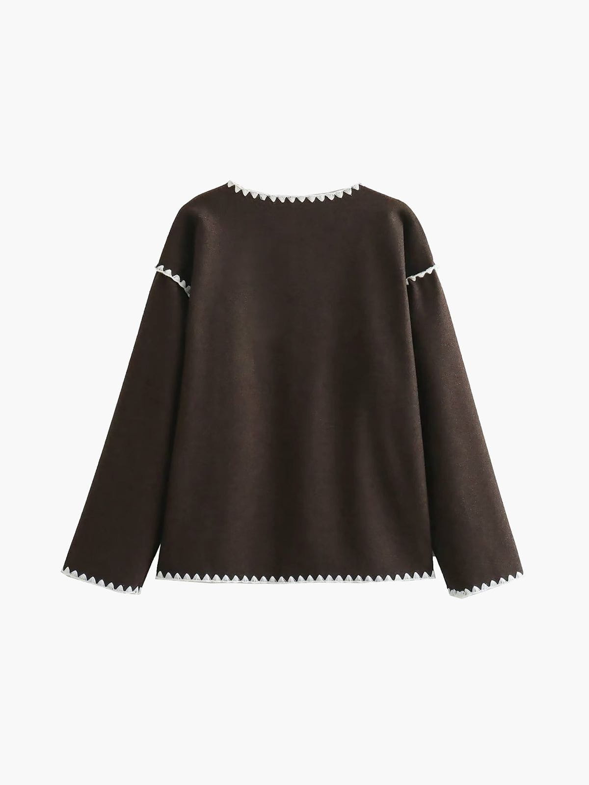 WW | Light Jacket Ecru & Black Chic & Textured
