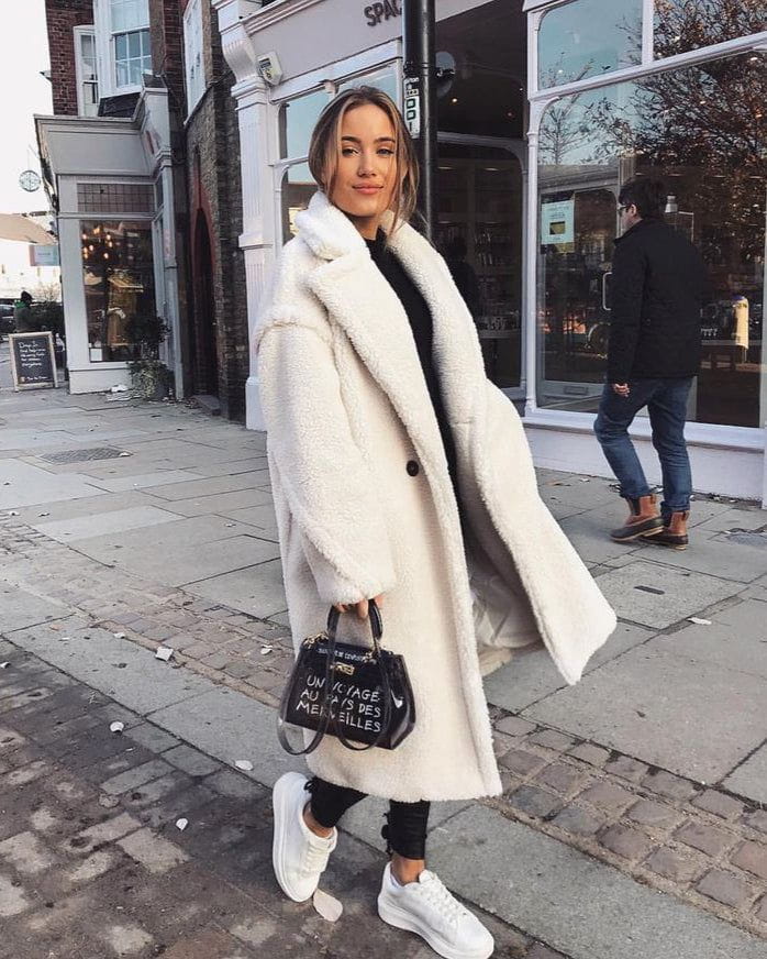 WW | Eleganter Wollmantel Lang Wärme und Trend