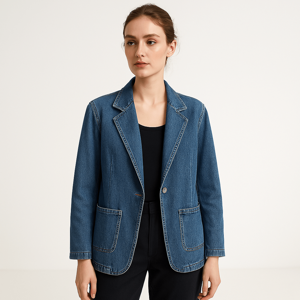WW | Blazer and Jeans Casual Straight Cut Style Casual Chic