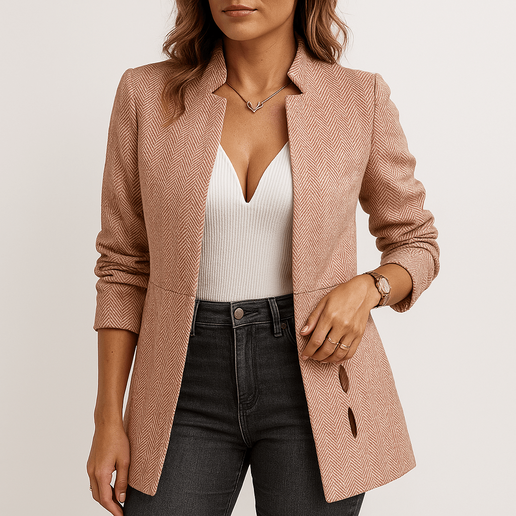 WW | Blazer Old Rose Tailored Elegance Feminine Modern & Chic Style