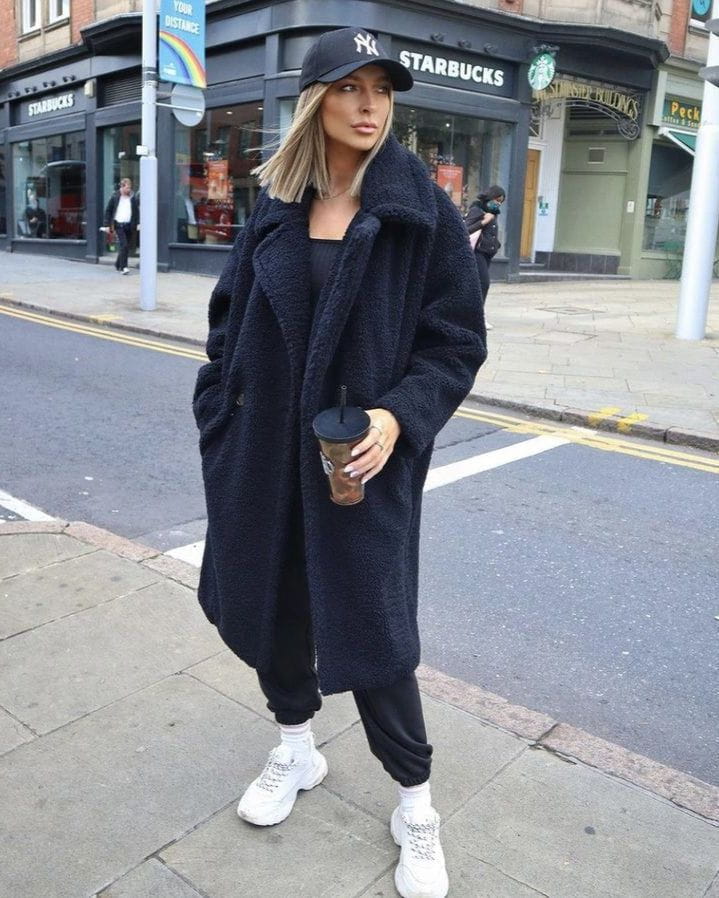 WW | Eleganter Wollmantel Lang Wärme und Trend
